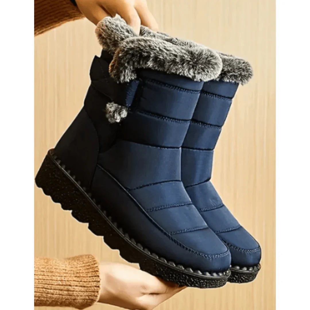 Waterdichte Dames Winterlaarzen Met Fleecevoering