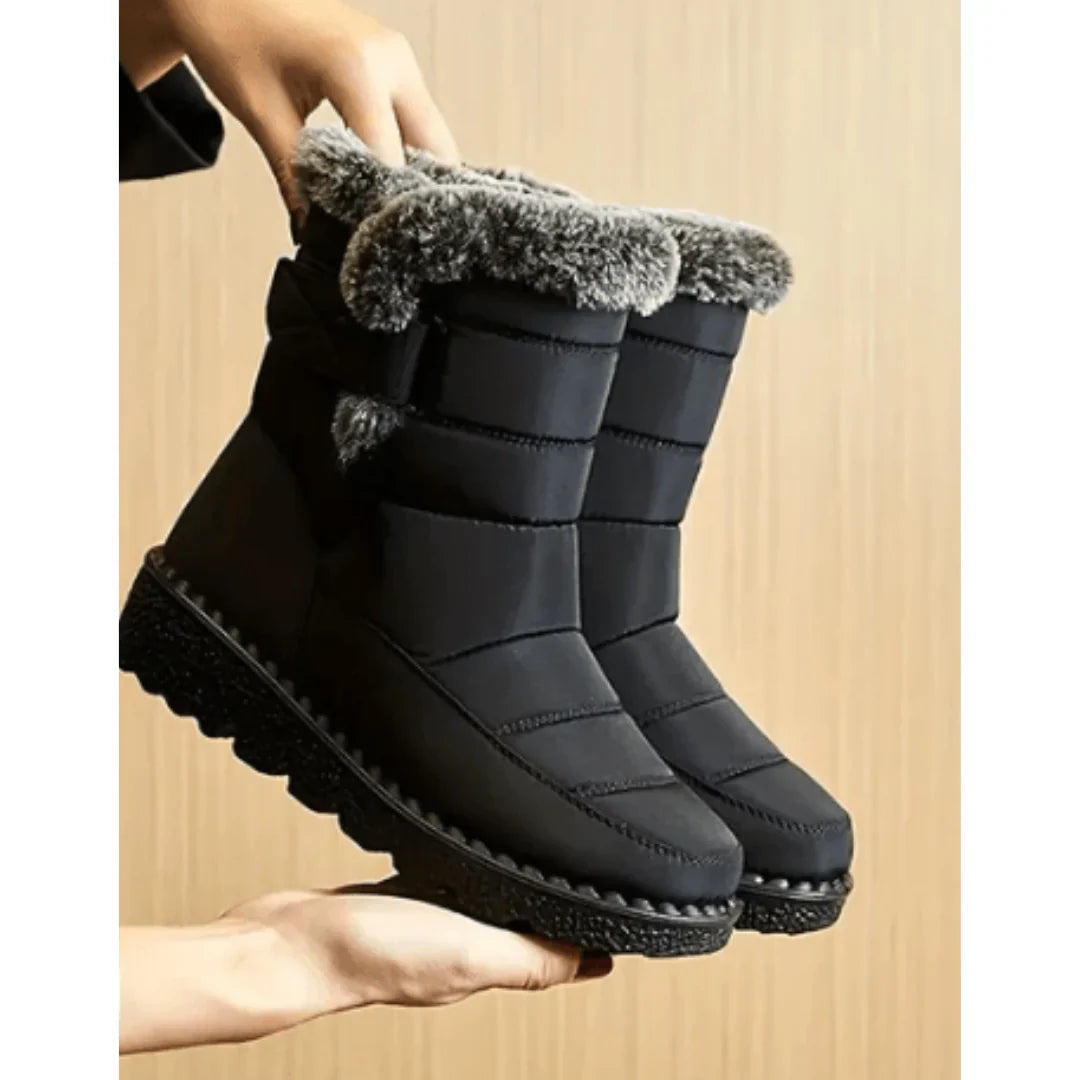 Waterdichte Dames Winterlaarzen Met Fleecevoering