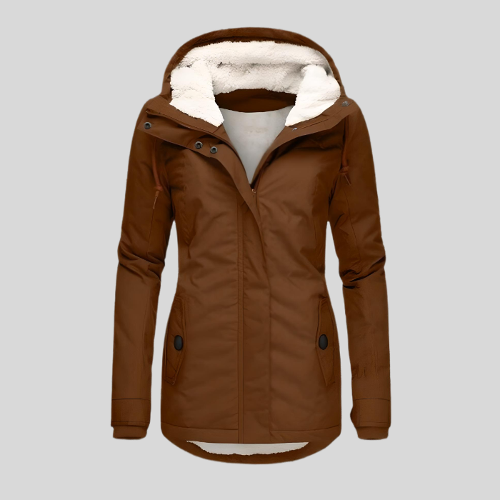 Waterdichte Parka Dames – Fleecevoering & Capuchon