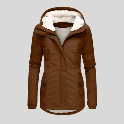Waterdichte Parka Dames – Fleecevoering & Capuchon