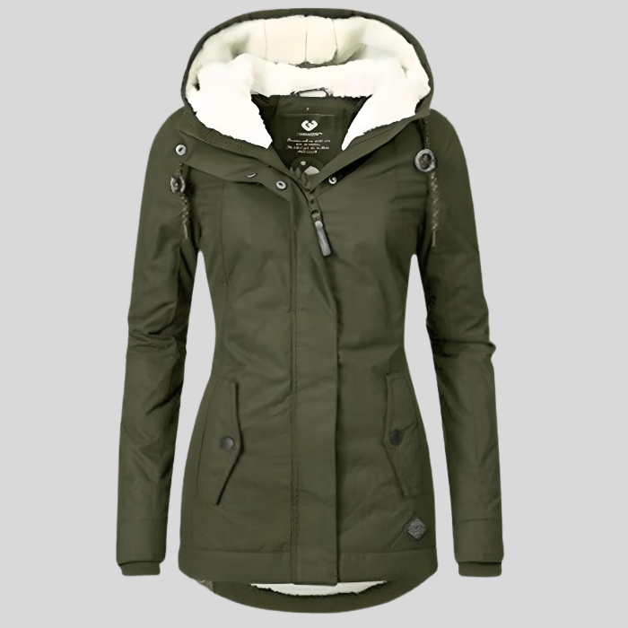 Waterdichte Parka Dames – Fleecevoering & Capuchon
