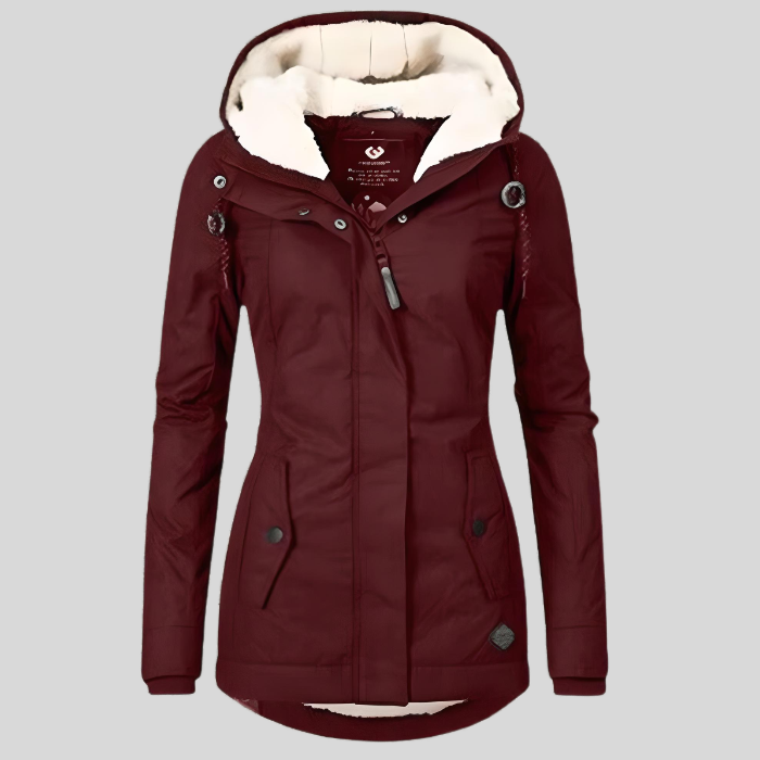 Waterdichte Parka Dames – Fleecevoering & Capuchon